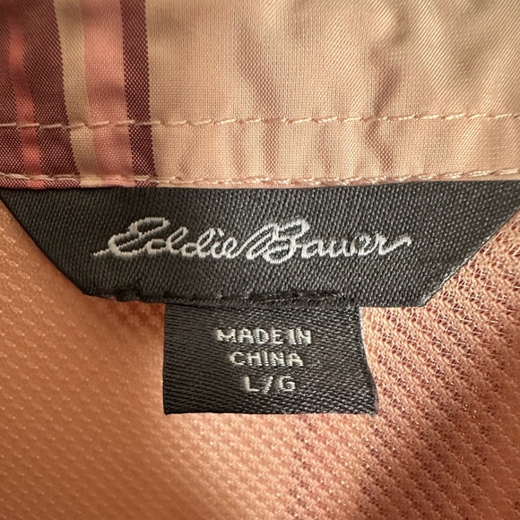 Eddie Bauer Pink Plaid Button Down Shirt - Picture 3 of 13